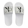 Γυναικείες Παντόφλες Calvin Klein Slide Aop Wn Bright White/Black Aop YW0YW01407-01W