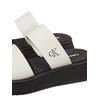 Γυναικείες Παντόφλες Calvin Klein Sandal Slide Double Strap Silver Birch Black YW0YW01694-CJH