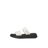 Γυναικείες Παντόφλες Calvin Klein Sandal Slide Double Strap Silver Birch Black YW0YW01694-CJH