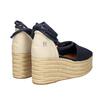 Γυναικείες Εσπαντρίγιες Tommy Hilfiger Closed Toe Linen Flatform Space Blue FW0FW07746-DW6