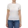 Γυναικείο T-shirt Tommy Jeans Slim Tonal Linear Tee Ext Ecru DW0DW20315-YBL