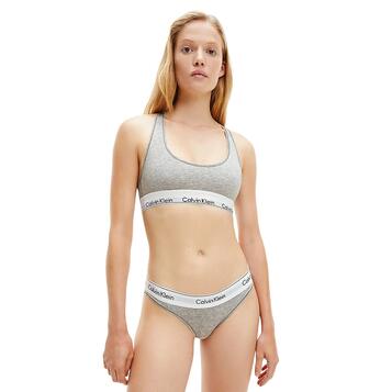 Γυναικείο Μπουστάκι Calvin Klein Unlined Bralette Grey Heather 0000F3785E-020