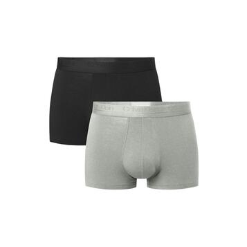 Ανδρικά Εσώρουχα Calvin Klein Trunk 2pk Black_ Ocean Mist 000NB2526A-6HN