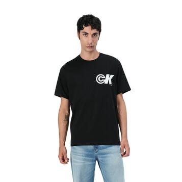 Ανδρικό T-Shirt Calvin Klein Ss 20s Ck Sport Logo Graphic Tee Black LV04RC835G-UB1