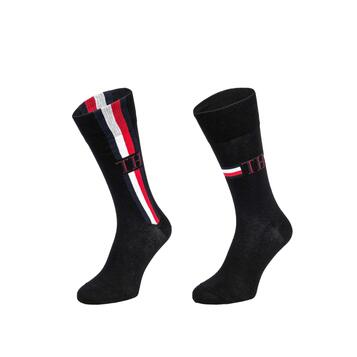 Ανδρικές Κάλτσες Tommy Hilfiger Men Sock 2p Iconic Stripe Black 100001492-001