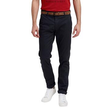 Ανδρικό Παντελόνι Tom Tailor Slim Printed Chino with Belt Dark Grey 1008256016-16278