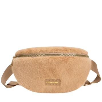 Γυναικεία Τσάντα EVERY OTHER Faux Fur Sling Bag Tan 12081-TAN