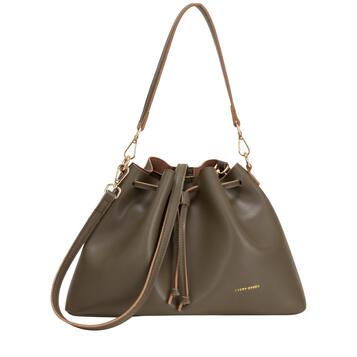Γυναικεία Τσάντα EVERY OTHER Drawstring Shoulder Crossbody Dark Taupe 12102-DARKTAUPE