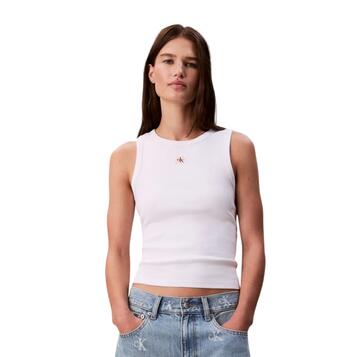 Γυναικείο Top Calvin Klein Jeans A Wvn Lbl 2X2 Cttn Brilliant White LV047C201G-YAA
