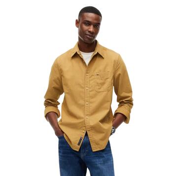 Ανδρικό Πουκάμισο Tommy Jeans Tjm Reg Baby Corduroy Shirt Ext Sandy Beige DM0DM23517-ACA