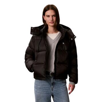 Γυναικείο Μπουφάν Calvin Klein Jeans Essential Mw Short Down Puffer Black LV047H500G-UB1
