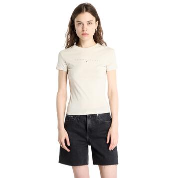 Γυναικείο T-shirt Tommy Jeans Slim Tonal Linear Tee Ext Newsprint DW0DW20315-ACG
