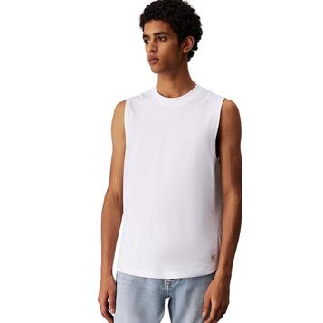 Ανδρικό T-Shirt Calvin Klein Woven Label Tank Bright White J30J327283-YAF Ανδρικό T-Shirt Calvin Klein Woven Label Tank Bright White J30J327283-YAF