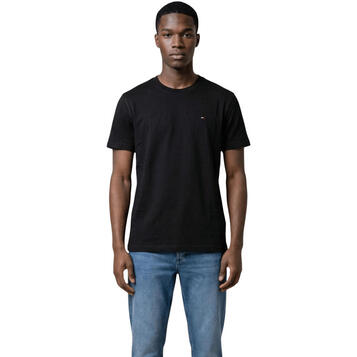 Ανδρικό T-shirt Tommy Jeans Reg Sflag Ss Tee Ext Black DM0DM22504-BDS