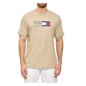Ανδρικό T-shirt Tommy Hilfiger Brand Love Text Box Tee Sandalwood MW0MW42366-RBT