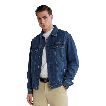 Ανδρικό Jean Μπουφάν Karl Lagerfeld Jeans Klj Regular Denim Jacket Washed Mid Blue 240D1404-J126 Ανδρικό Jean Μπουφάν Karl Lagerfeld Jeans Klj Regular Denim Jacket Washed Mid Blue 240D1404-J126