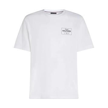 Αντρικό T-shirt Tommy Hilfiger Monotype Printed Label White MW0MW37454-YBR