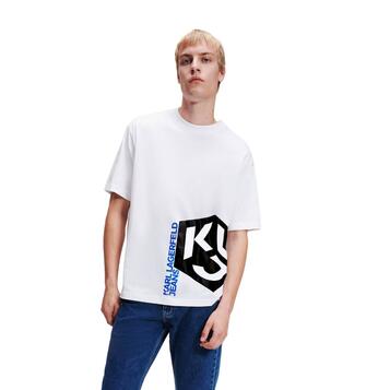Ανδρικό T-Shirt Karl Lagerfeld Jeans Klj Monogram Sslv Tee White 236D1751-J109