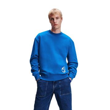 Ανδρικό Φούτερ Karl Lagerfeld Jeans Klj Monogram Lslv Sweat Blue 236D1854-J105