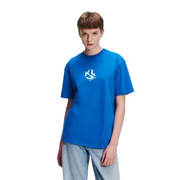 Γυναικείο T-Shirt Karl Lagerfeld Jeans Klj Monogram Regular Sslv Tee Blue 236J1707-J105 Γυναικείο T-Shirt Karl Lagerfeld Jeans Klj Monogram Regular Sslv Tee Blue 236J1707-J105
