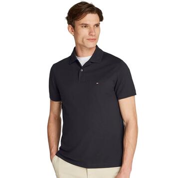Ανδρικό Polo Tommy Hilfiger Oxford Two Tone Reg Desert Sky Black MW0MW37522-0G1