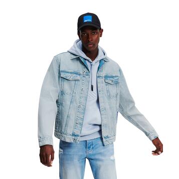 Ανδρικό Jacket Karl Lagerfeld Jeans Klj Regular Denim Jacket Sun Light Blue 241D1403-J319 Ανδρικό Jacket Karl Lagerfeld Jeans Klj Regular Denim Jacket Sun Light Blue 241D1403-J319