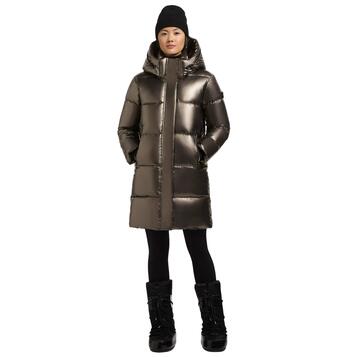 Γυναικείο Μπουφάν Khujo Haya Shiny Cane Brown HAYASHINY-545