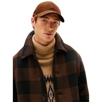 Ανδρικό Καπέλο Tommy Hilfiger Th Flag 6 Panel Cord Cap Summer Cognac AM0AM13583-GU9