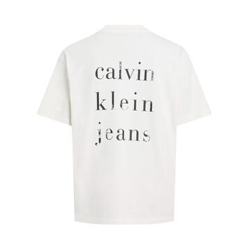 Γυναικείο T-shirt Calvin Klein Script Inst Back Graphic Rlx Tofu J20J225238-YAS