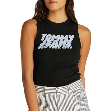 Γυναικείο Top Tommy Jeans Slim SH Bubble Tank Black DW0DW21339-BDS
