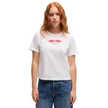 Γυναικείο T-shirt Hugo Destrel 1 White 50534246-100