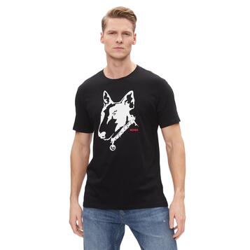 Ανδρικό T-shirt Hugo Dammock 10233396 01 Black 50504916-001