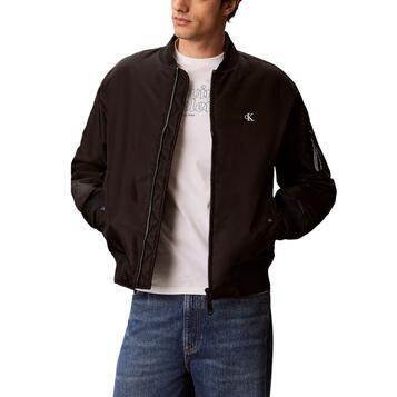 Ανδρικό Μπουφάν Calvin Klein Ls Jeans Nylon Bomber Jkt Black LV04RG505G-UB1