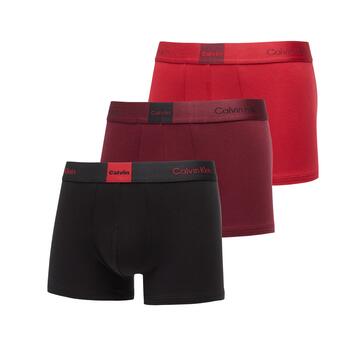 Ανδρικά Εσώρουχα Calvin Klein Trunk 3pk Black/Scooter/Zinfandel LV00NB4476-3U4