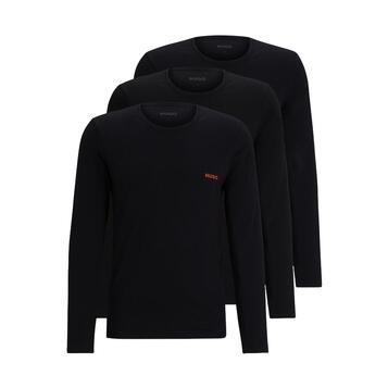 Ανδρική Μπλούζα Hugo Ls Shirt Rn Τriplet Black 50492631-001