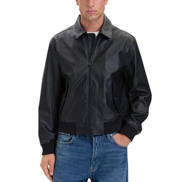 Ανδρικό Μπουφάν Calvin Klein Ls Faux Jkt Black LV04RH413G-UB1