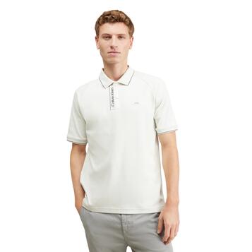Ανδρικό Polo Calvin Klein Logo Tape Placket Raglan Icicle K10K112463-CGA