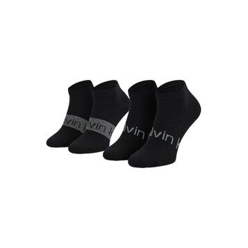 Ανδρικές Κάλτσες Calvin Klein Ck Men Sneaker 2p Logo Ribbon Black 701218712-002