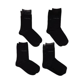 Γυναικείες Κάλτσες Calvin Klein Ck Women Sock 4p Lurex Holiday Pack Black 701224116-001