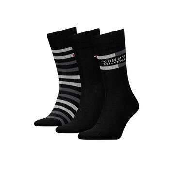 Ανδρικές Κάλτσες Tommy Hilfiger Sock 3p GiftboxTommy Stripe Black 701235376-002