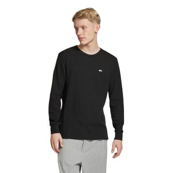 Αντρική Μπλούζα Tommy Jeans Slim Waffle L s Ext Black DM0DM20688-BDS