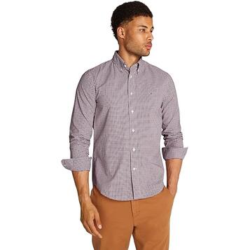 Αντρικό Πουκάμισο Tommy Hilgifer Flex Poplin Gingham Rf Regatta Red Multi MW0MW37548-0KQ