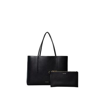 Γυναικεία Τσάντα Ώμου Calvin Klein Foil Logo Small Tote Fudge Espresso LV04F3275G-33A