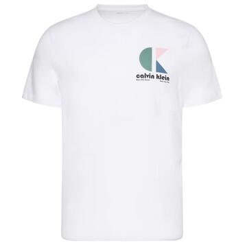 Ανδρικό T-shirt Calvin Klein Ss 30s Eu Ck Bh Logo Graphic Tee Brilliant White LV04RC843G-YAA Ανδρικό T-shirt Calvin Klein Ss 30s Eu Ck Bh Logo Graphic Tee Brilliant White LV04RC843G-YAA