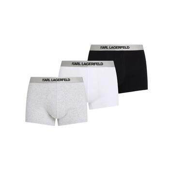 Ανδρικά Εσώρουχα Karl Lagerfeld Metallic Elastic Trunk Set 3P Black White Grey A1M47020-972