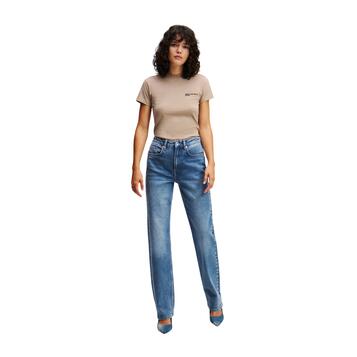 Γυναικείο Jean Karl Lagerfeld Straight Denim Washed Mid Blue A1W10028-1BM