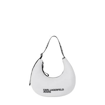 Γυναικεία Τσάντα Karl Lagerfeld Jeans Essential Nylon Moon Bag White A1W30231-100 Γυναικεία Τσάντα Karl Lagerfeld Jeans Essential Nylon Moon Bag White A1W30231-100