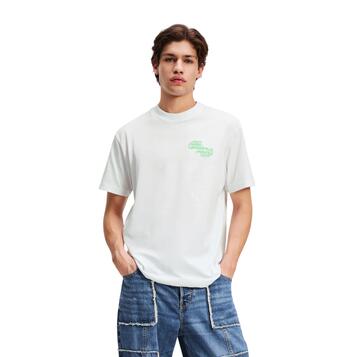 Ανδρικό T-shirt Karl Lagerfeld Reg Sport Logo Tee White A2M17040-100