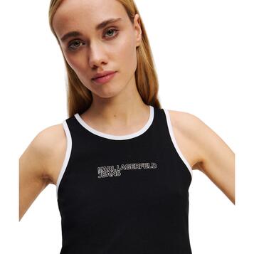 Γυναικείο T-Shirt Karl Lagerfeld Outline Logo Top Black A2W17024-999 Γυναικείο T-Shirt Karl Lagerfeld Outline Logo Top Black A2W17024-999