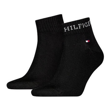 Ανδρικές Κάλτσες Tommy Hilfiger Quarter 2p Tab Black 701232466-003